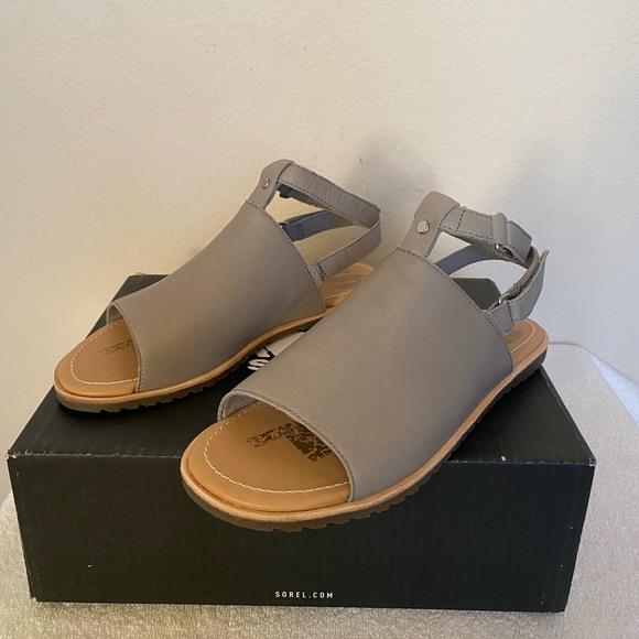 sorel ella mule strap sandal